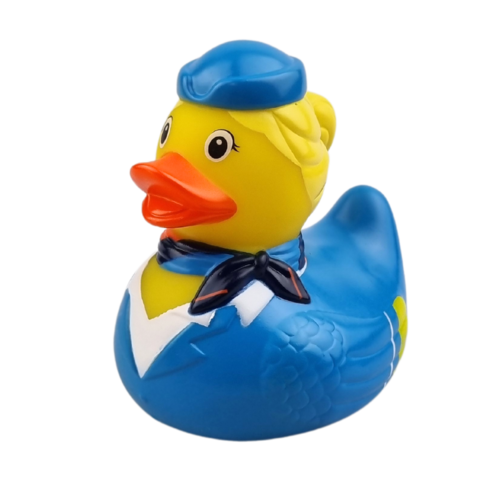 Dutch Ducky Badeend Flight attendant 8cm - kies uit meerdere uitvoeringen