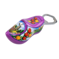 Bottle opener clog 8cm Purple