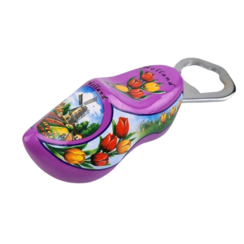 Bottle opener clog 8cm Purple