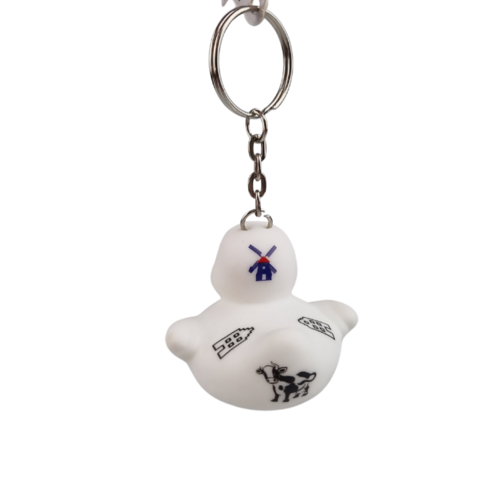 Dutch Ducky Duck sleutelhanger kussend paartje