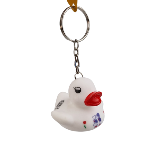 Dutch Ducky Duck sleutelhanger kussend paartje