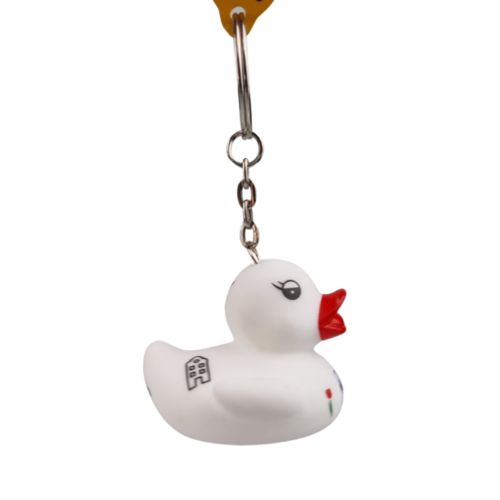 Dutch Ducky Duck sleutelhanger kussend paartje