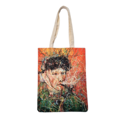 Canvas bag - Vincent van Gogh met pijp, Japanse tijd