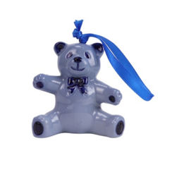 Delftsblauw ornament beer 8cm