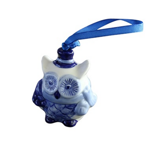 Delftsblauw ornament happy uiltje 8cm