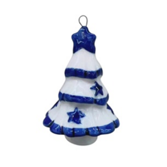 Delftsblauw ornament kerstboom - 8cm