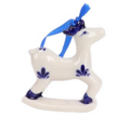 Delftblue ornament reindeer - 8cm