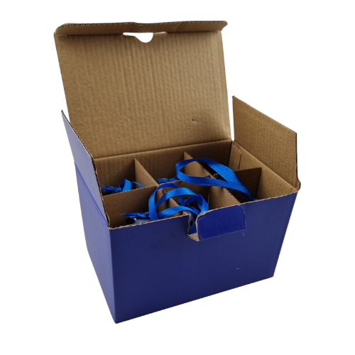 Delftsblauw ornament kerstman 8cm