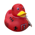 Dutch Ducky Badeend - Amsterdam XXX - Rood - Dutck ducky