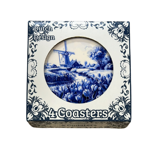 Onderzetters 4-pack Holland Delftsblauw