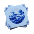 Onderzetters 4-pack Holland Delftsblauw