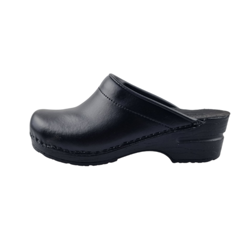 DINA Werkklompen - TRAA - open hiel - PU klompen - Zwart- Unisex