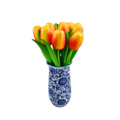 Tulip Vase Delftblue + 9 tulips (choose your colors)