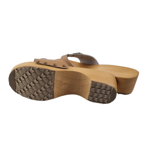 DINA Sandalen mokka smalle gesp S1