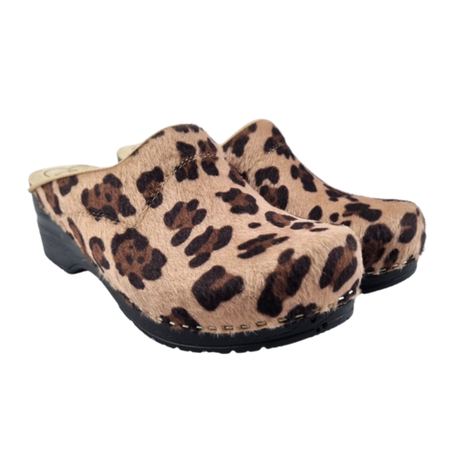 Medical clogs with PU sole - Leopard