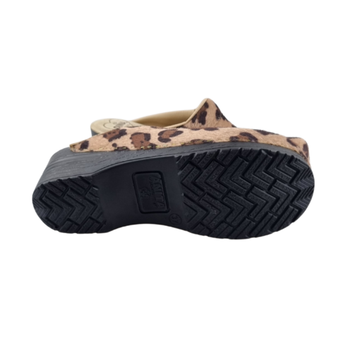 Medical clogs with PU sole - Leopard