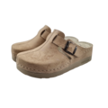 DINA PU klompen -  Beige met gesp