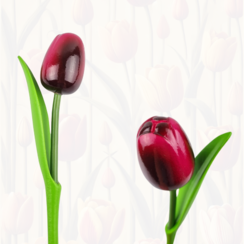 Tulp op steel 33cm - Kies uit 8 kleuren
