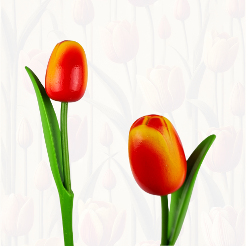 Tulp op steel 33cm - Kies uit 8 kleuren
