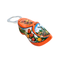 Bottle opener clog 8cm Orange