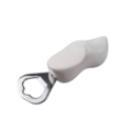 Bottle opener clog 8cm white - no design