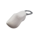 Bottle opener clog 8cm white - no design