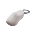 Klomp opener 8cm wit gelakt - onbedrukt