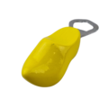 Bottle opener clog 8cm yellow - no design