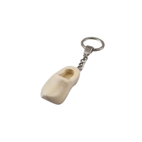 Klompsleutelhanger 1 klomp gelakt - onbedrukt