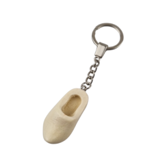 Klompsleutelhanger 1 klomp gelakt - onbedrukt