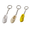 Klompsleutelhanger 1 klomp wit - onbedrukt