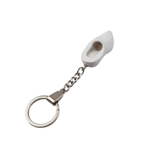 Woodenshoe keyhanger 1 shoe white - no design