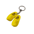 Woodenshoe keyhanger 2 shoes yellow- no design