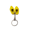 Woodenshoe keyhanger 2 shoes yellow- no design