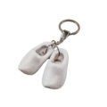 Woodenshoe keyhanger 2 shoes white - no design