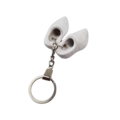 Woodenshoe keyhanger 2 shoes white - no design