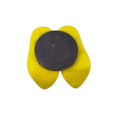 Woodenshoe magnet 2 shoes yellow - no design