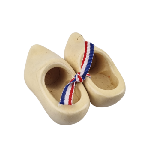 Souvenir klompenpaartje gelakt - voor personalisatie (10cm, 12cm, 14cm)