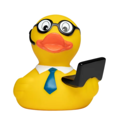 Badeend laptop duck - 8cm