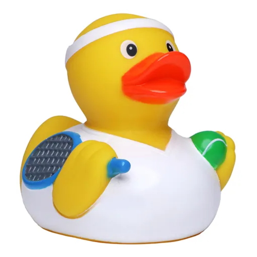 Dutch Ducky Badeend tennis duck - 8cm