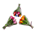 Boeketje tulpen - 18cm tulpen op steel - kies uit drie kleurencombi's
