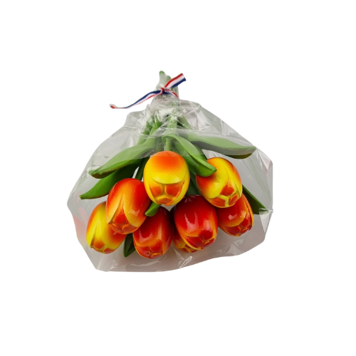 Boeketje tulpen - 18cm tulpen op steel - kies uit drie kleurencombi's