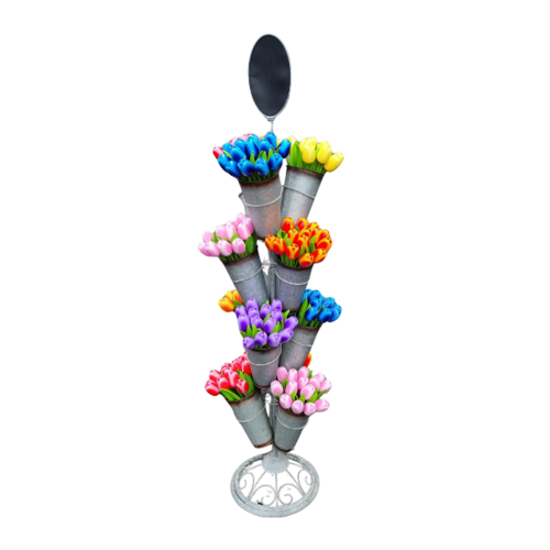 Display for wooden tulips 33cm (height 1.6m)