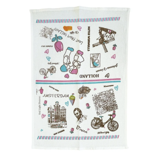Toweltje Tea towel Love from Amsterdam