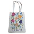 Canvas bag red impression classic Tulips Holland