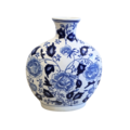 Delft blue Vase round shape - height 26cm