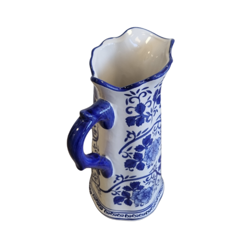 Delftsblauwe schenkkan - hoogte 31cm