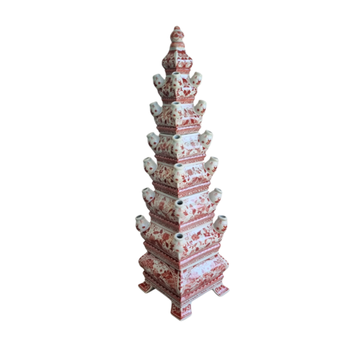 Pyramid tulip vase 4 parts 80cm high (3 colors in stock)