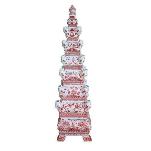Pyramid tulip vase 5 parts 80cm high (3 colors in stock)