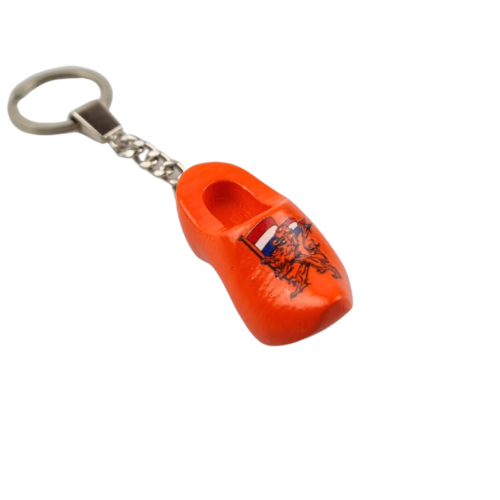 Woodenshoe keyhanger 1 shoe orange lion